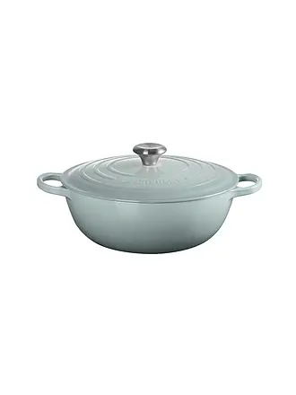 LE CREUSET | Pentola per famiglie 28 cm La Marmite SIGNATURE Azure | hellgrau